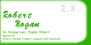 robert mogan business card