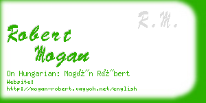 robert mogan business card